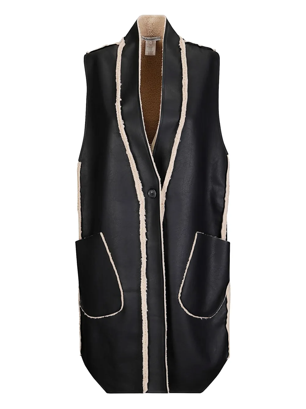 

Кожаный жилет Stefano Mortari, черный