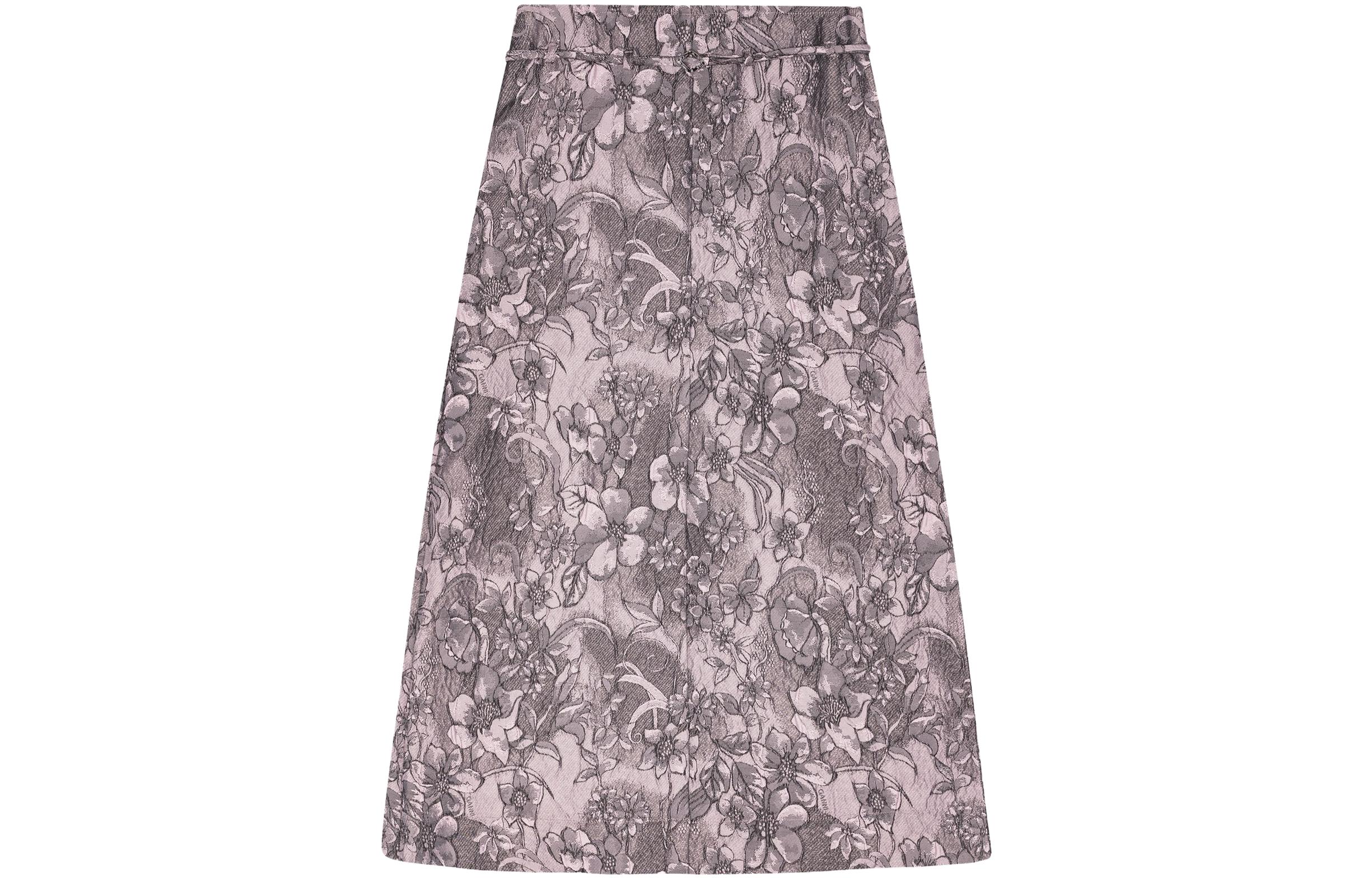 

GANNI Женская повседневная длинная юбка purple