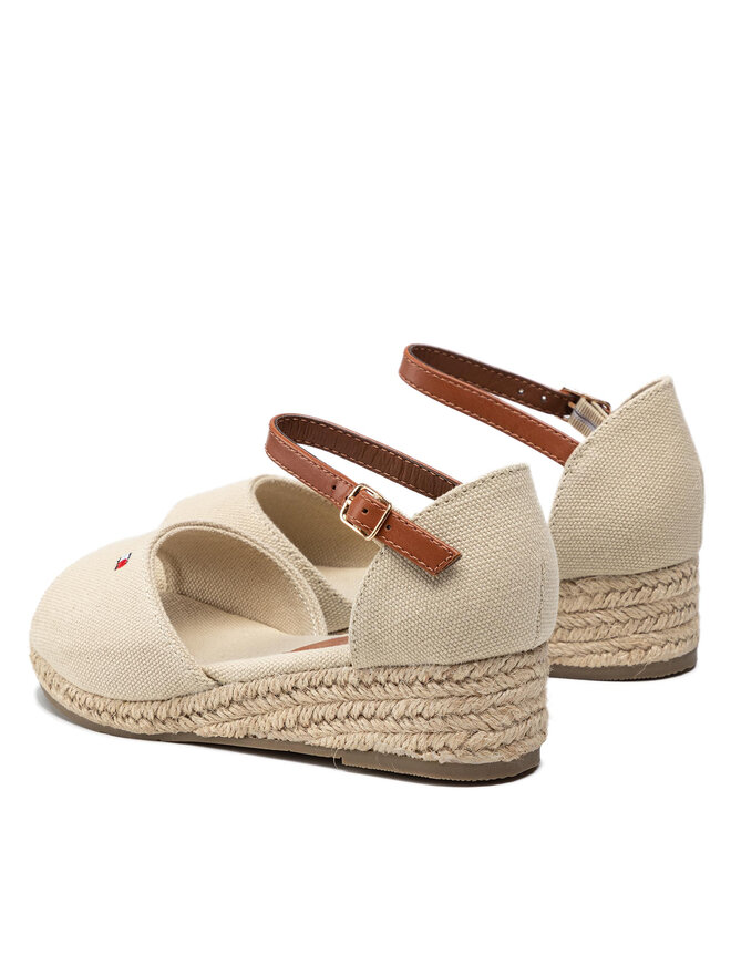 Эспадрильи Tommy Hilfiger Rope Wedge Sandal T3A7-32185-0048 M, бежевый — фото 3