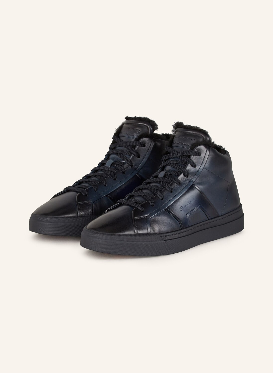 

Высокие кеды Santoni, синий