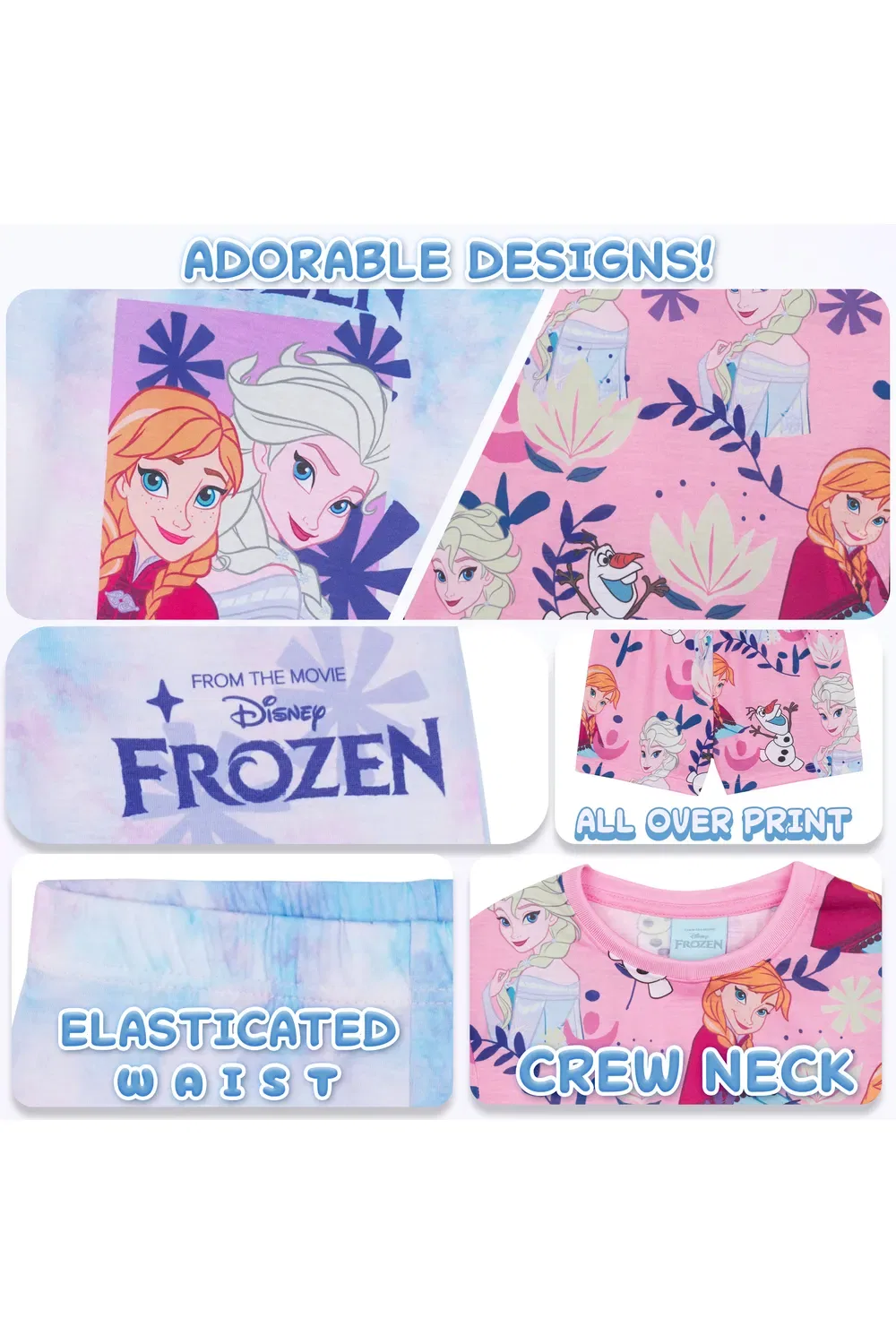 Пижама детская Frozen 2-pack, Disney, мультиколор — фото 4