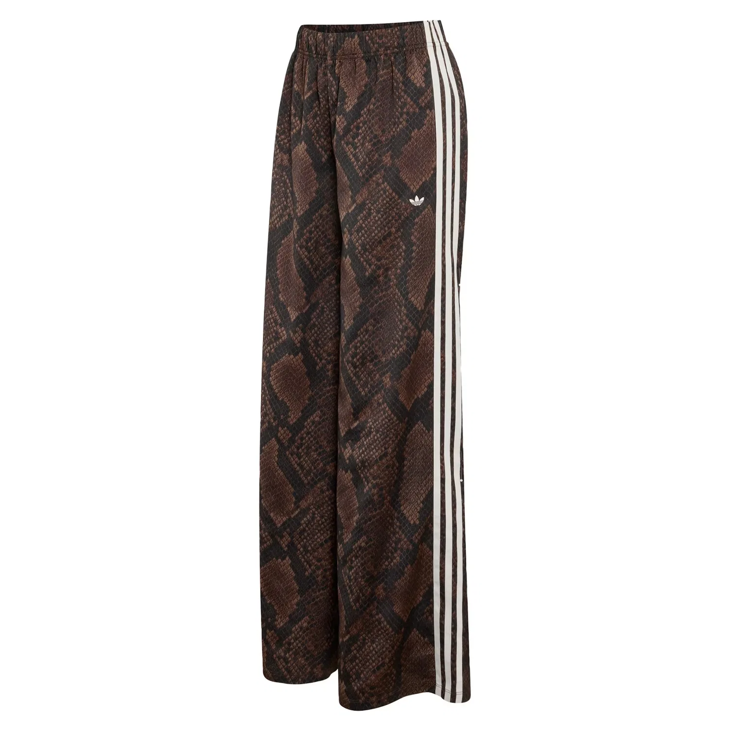 Брюки Adidas Originals с широкими штанинами, темно-коричневые