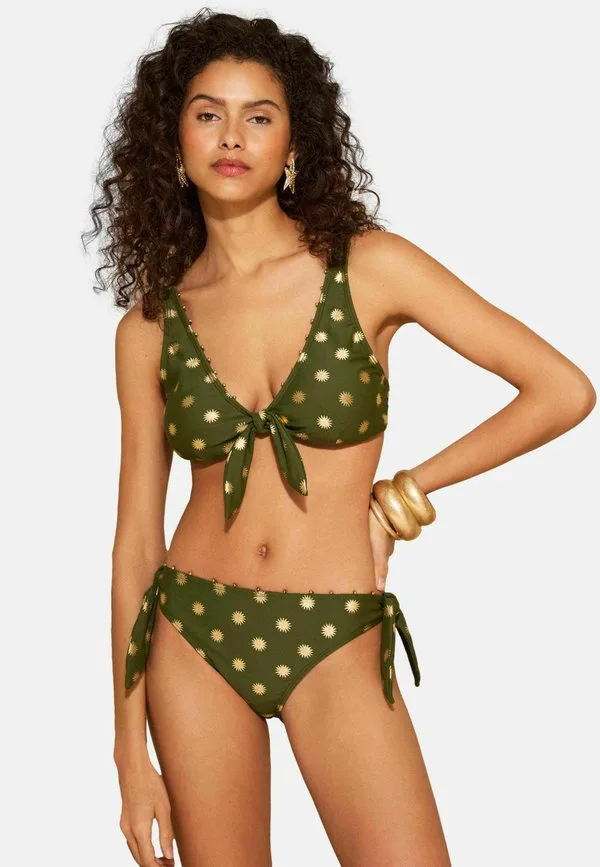 

Трусики от бикини с завязками по бокам Love & Roses, Khaki Sun Foil Bead Trim, Розовый, Трусики от бикини с завязками по бокам Love & Roses, Khaki Sun Foil Bead Trim