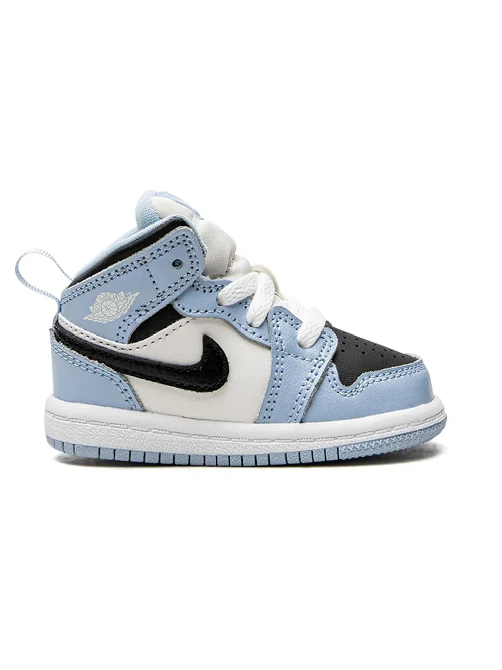 Кроссовки Air Jordan 1 Mid "Ice Blue" Jordan Kids, синий — фото 2