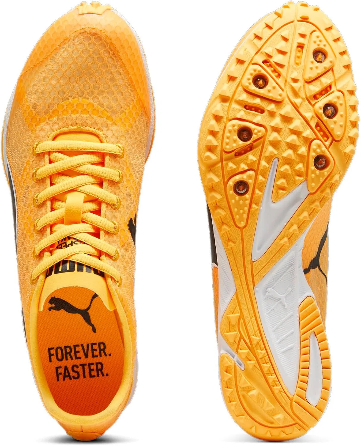 Детские кроссовки Puma Evospeed Haraka 8 для легкой атлетики (унисекс), Sun Stream Puma Black Puma White — фото 4