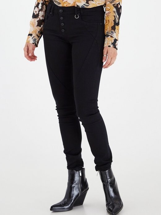 

Джинсы скинни пзанна Pulz Jeans, черный