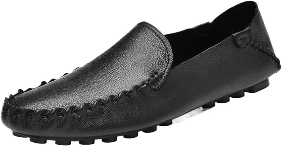 Мокасины кожаные Driving Loafers, черный DHFIRUFSHLO