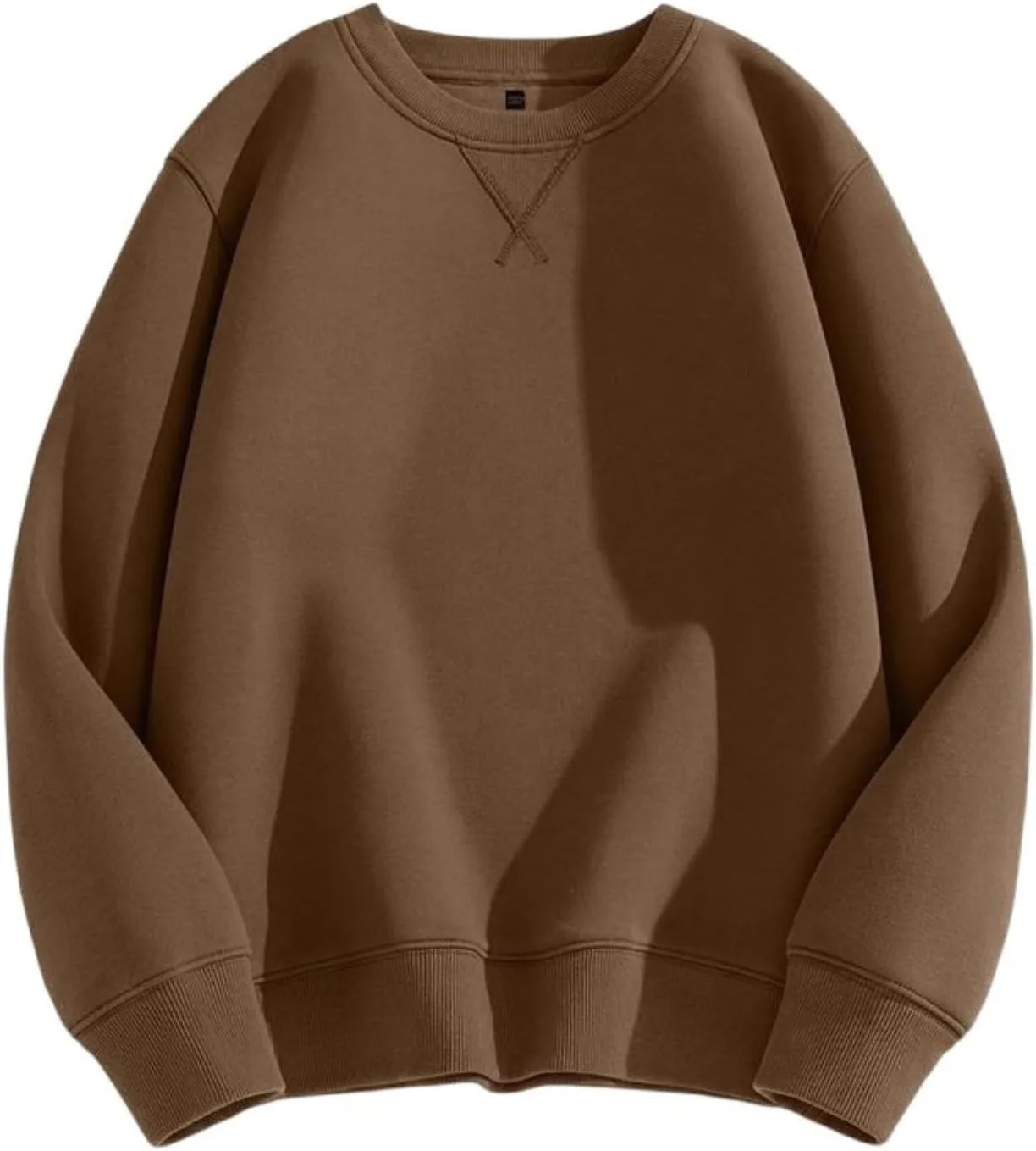 

Мужской свитшот с круглым вырезом, хлопок, однотонный, с длинными рукавами FXVZVFES