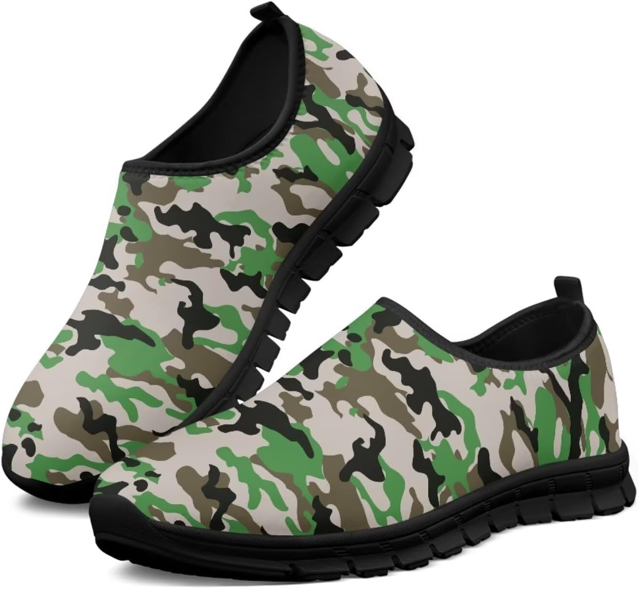 

Мужские модные кроссовки Hresuewn, низкие, с противоскользящей подошвой, повседневная обувь для мужчин, удобные для ходьбы, Camouflage Patterns