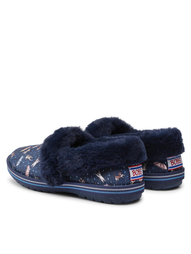 Домашние тапочки BOBS Movie Night Skechers, темно-синий — фото 3