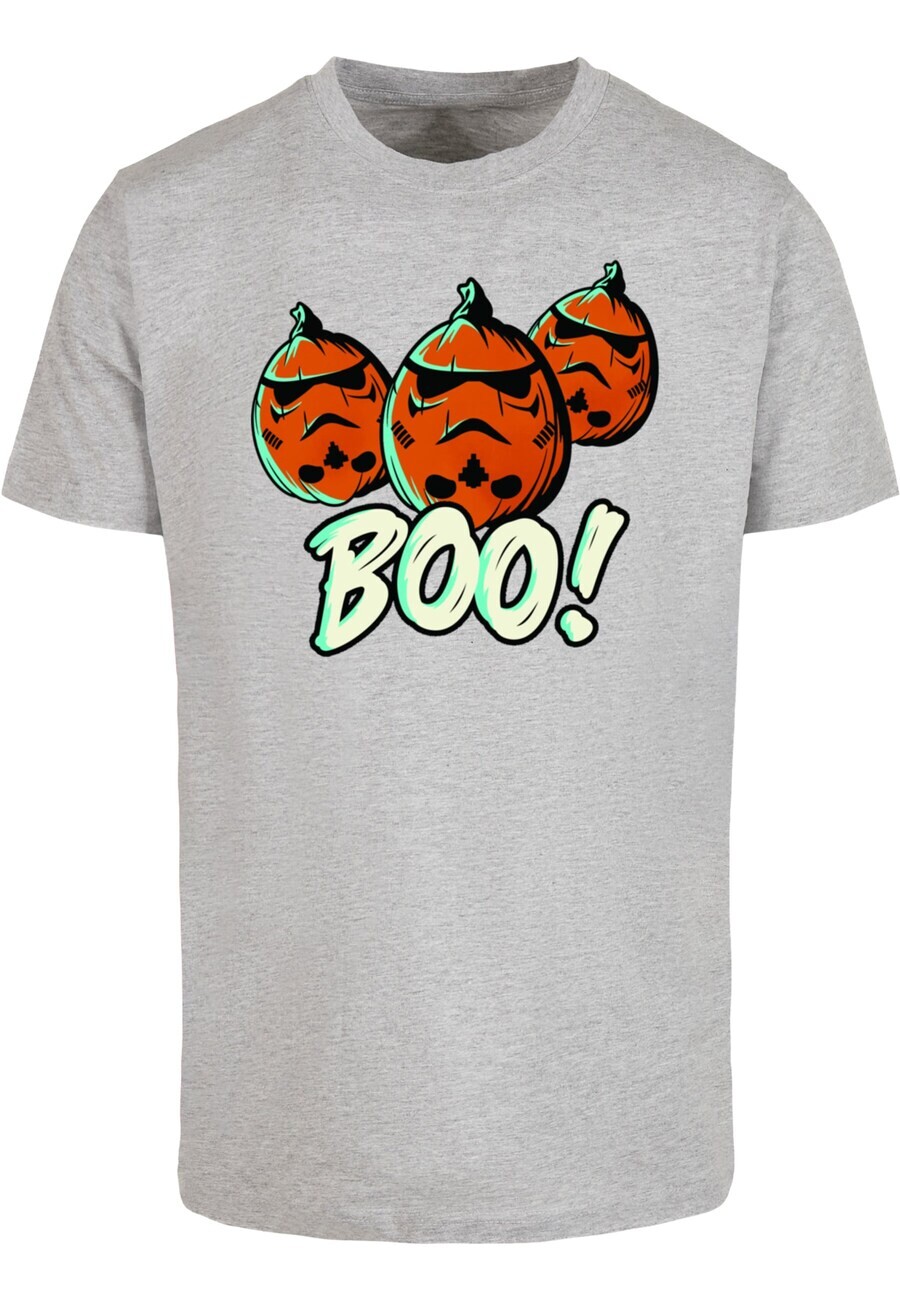 

Классическая футболка ABSOLUTE CULT Shirt Halloween Pumpkins, пятнистый серый