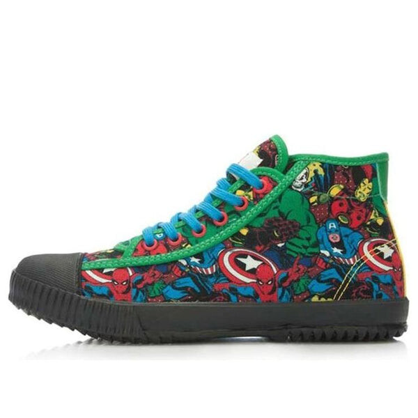 Кроссовки x marvel comics graphic classic canvas shoes Li-Ning, черный