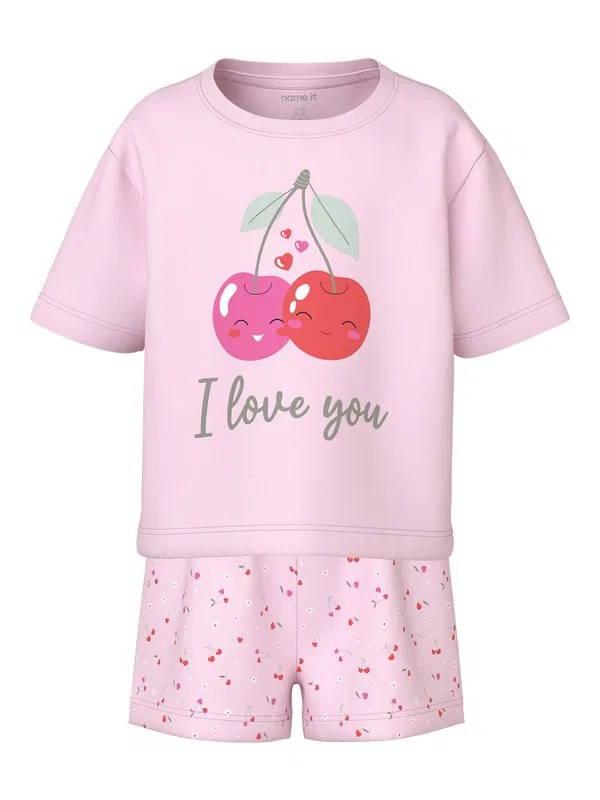 Шорты vilinse set Name It, Cradle Pink/Aopheart Cherry