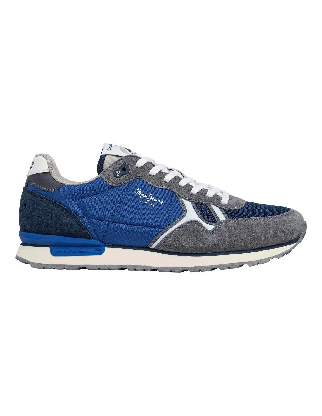 Кроссовки низкие из кожи, Pepe Jeans, разноцветный