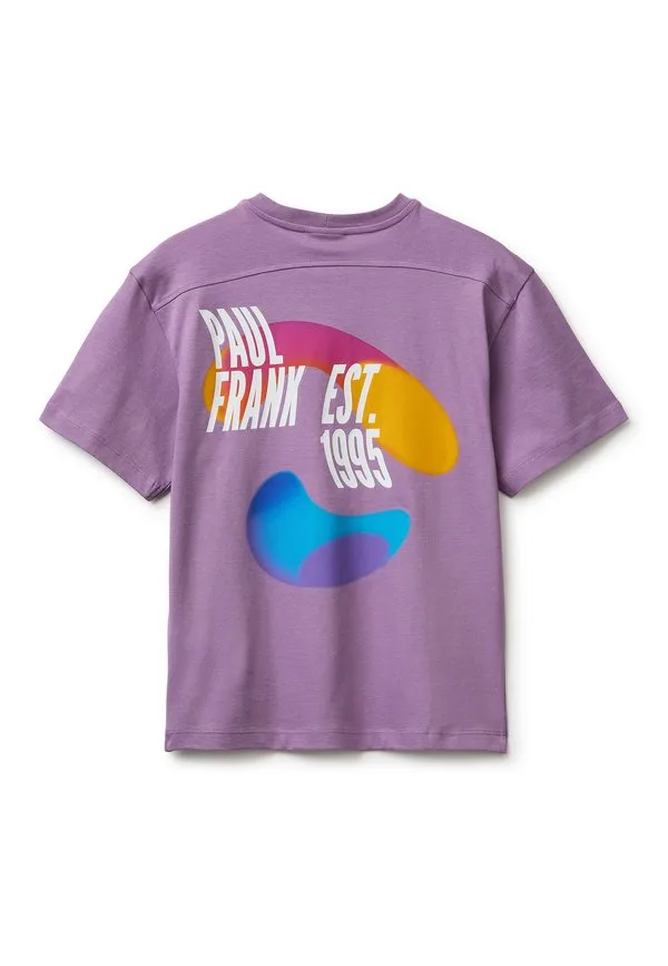 Футболка с изображением пола франка. футболка с принтом United Colors Of Benetton, Violet — фото 2
