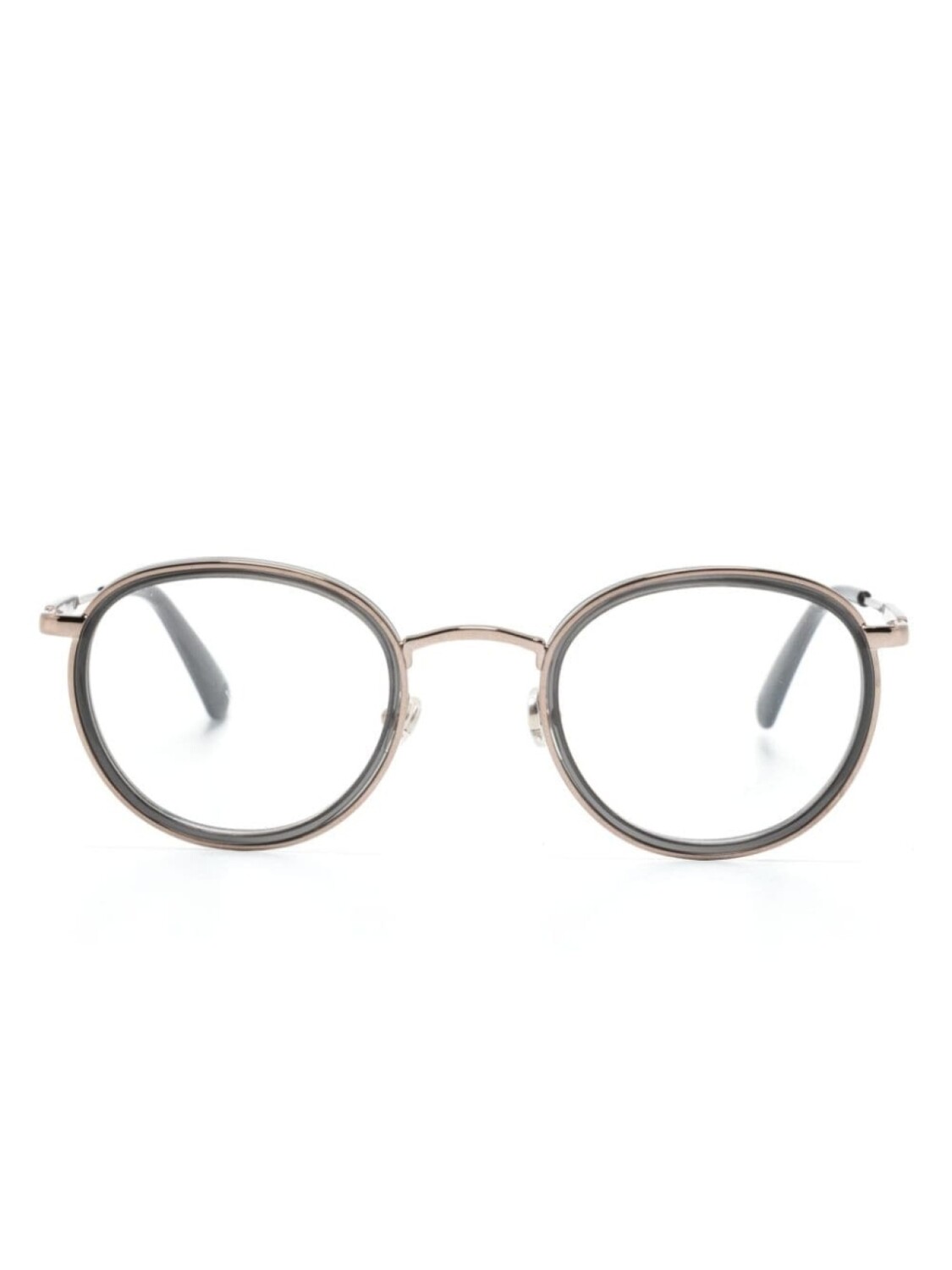 

Очки в овальной оправе с логотипом Moncler Eyewear, черный