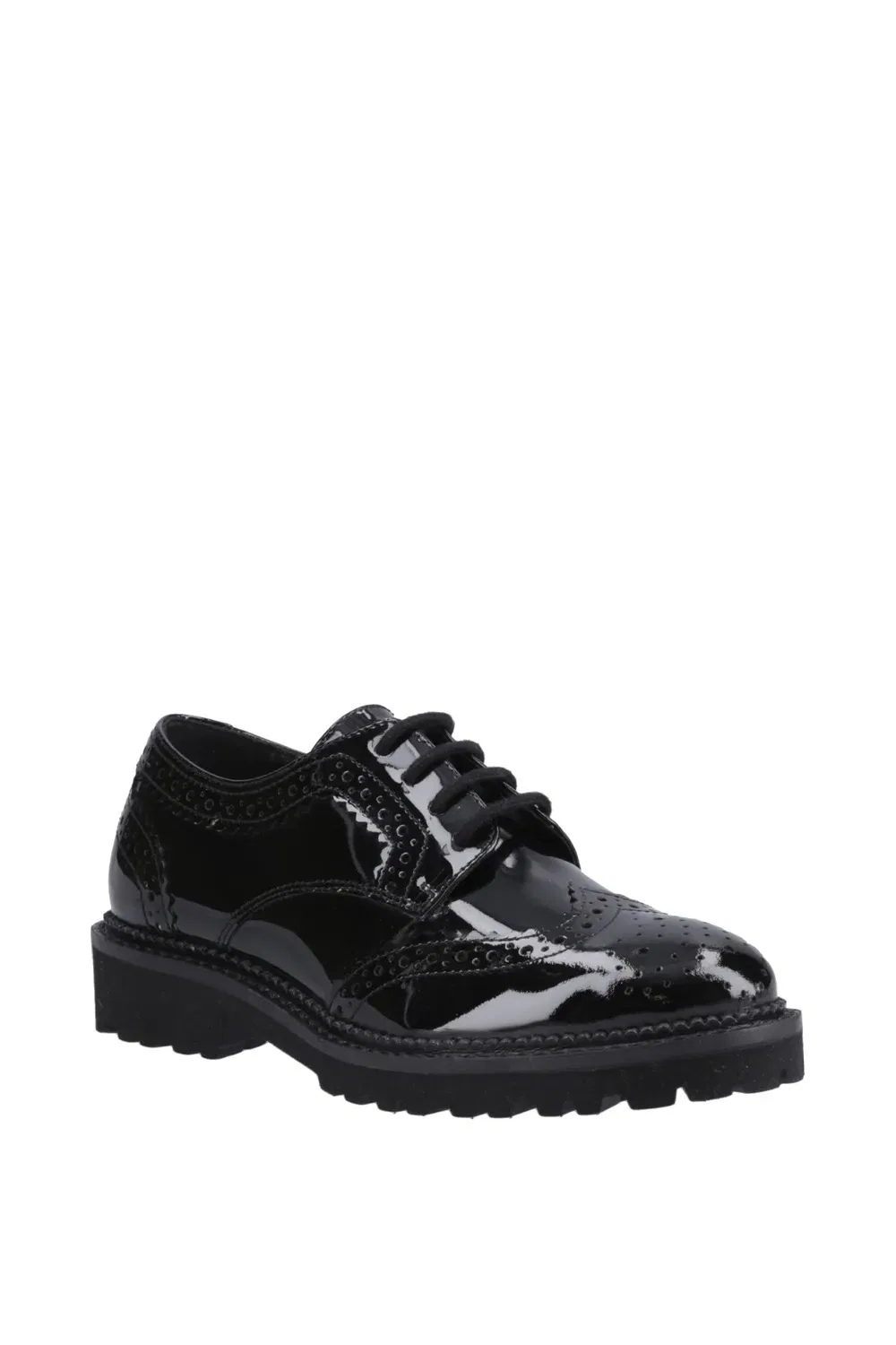 Школьные туфли Gabi Lace Up Patent Hush Puppies, черный
