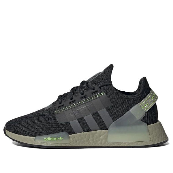 

Кроссовки nmd_r1 v2 'black lime' Adidas, черный