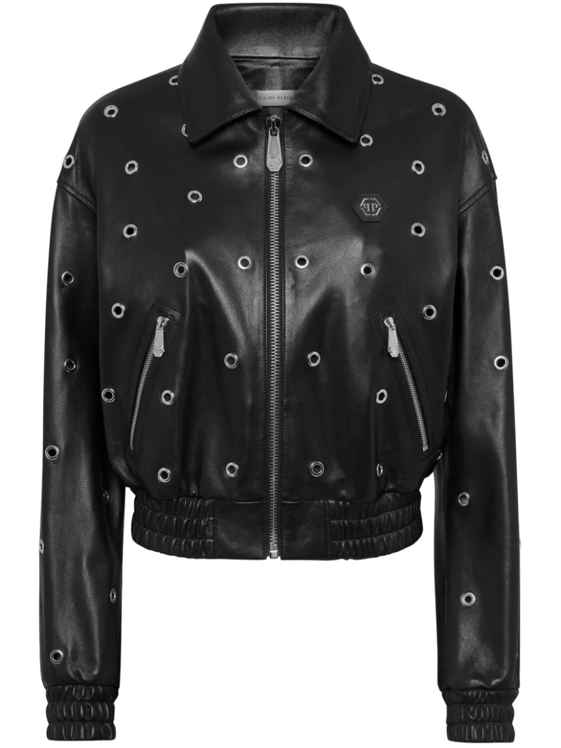 

Куртка-бомбер Philipp Plein с люверсами, черный