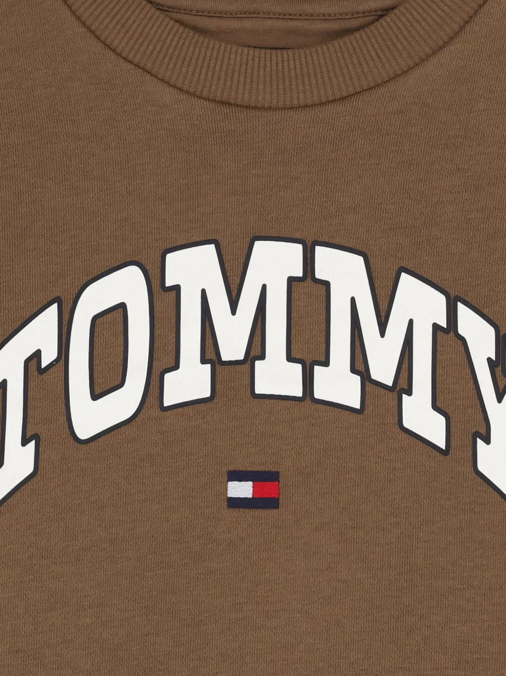 Толстовка с логотипом Tommy Hilfiger Junior, коричневый — фото 2