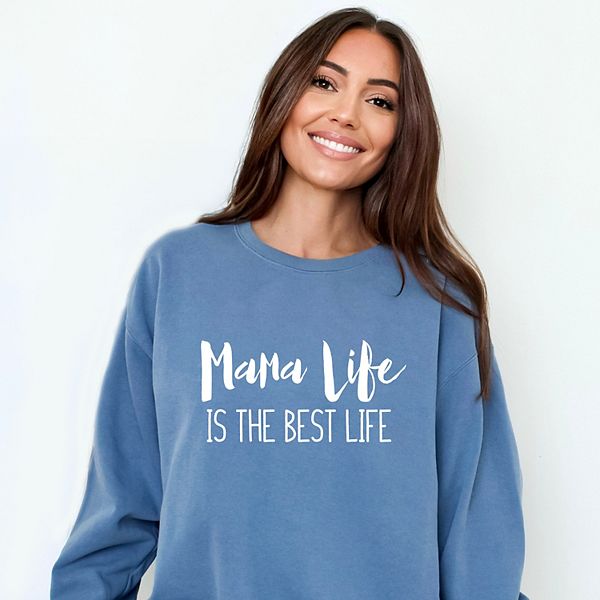 

Свитшот Mama life is the best life garment dyed Simply Sage Market, Blue Jean, Зеленый, Свитшот Mama life is the best life garment dyed Simply Sage Market, Blue Jean