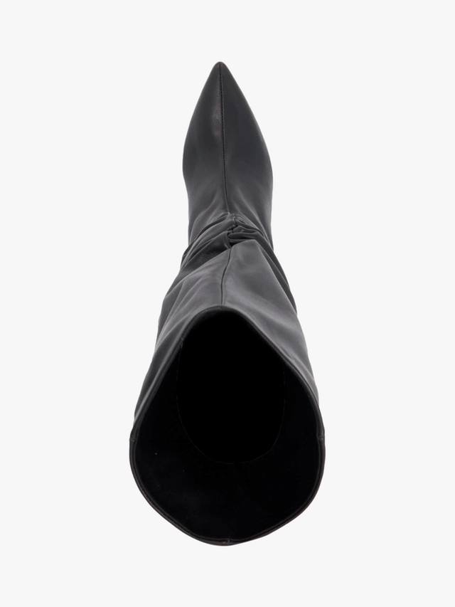 Ботинки Santi Stiletto из кожи до колена Dune London, Black — фото 3