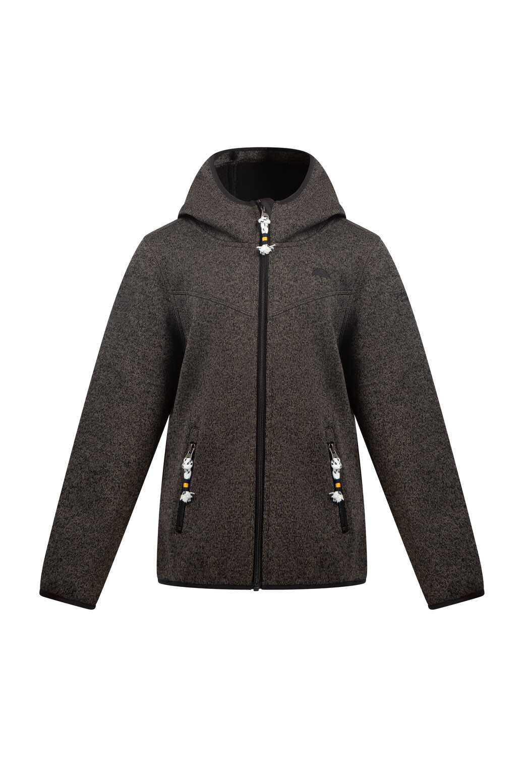 

Толстовка Schmuddelwedda Strickfleeceblouson Für Mädchen, цвет Grau Melange