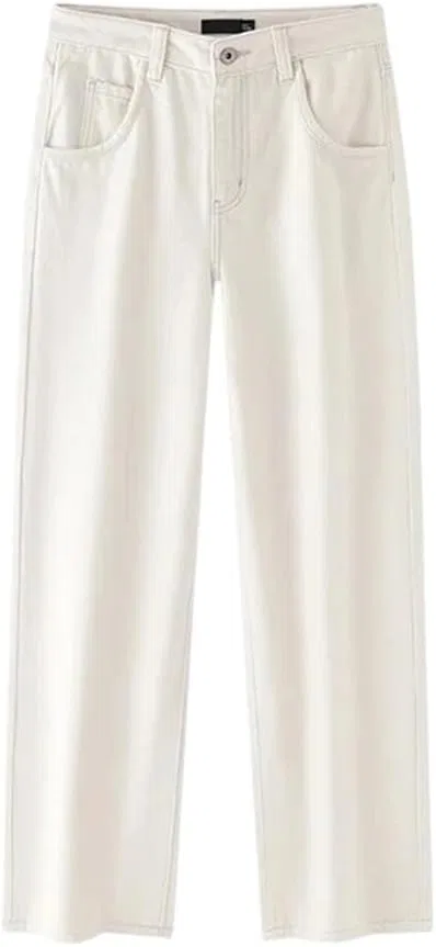 Джинсы с начесом, White