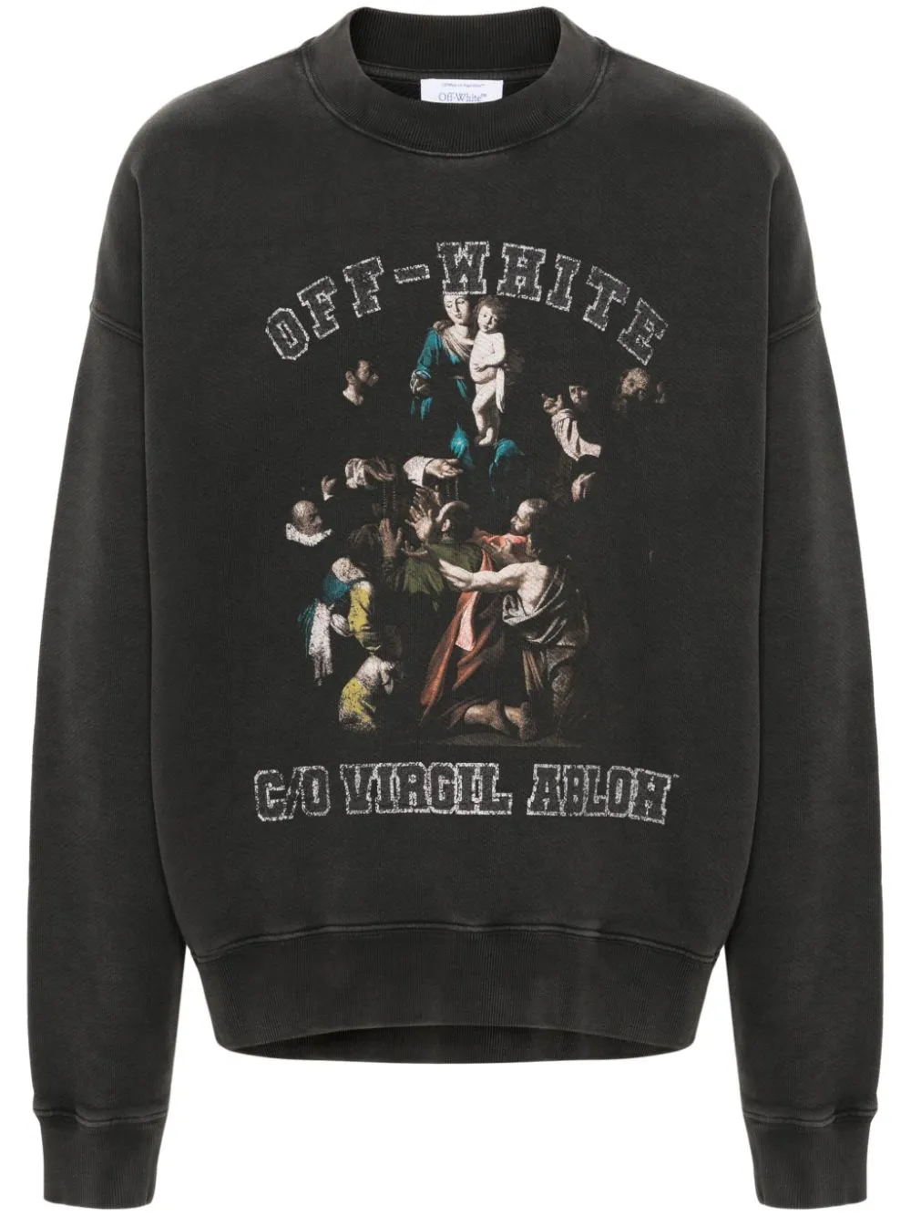

Толстовка с графичным принтом OFF-WHITE, черный