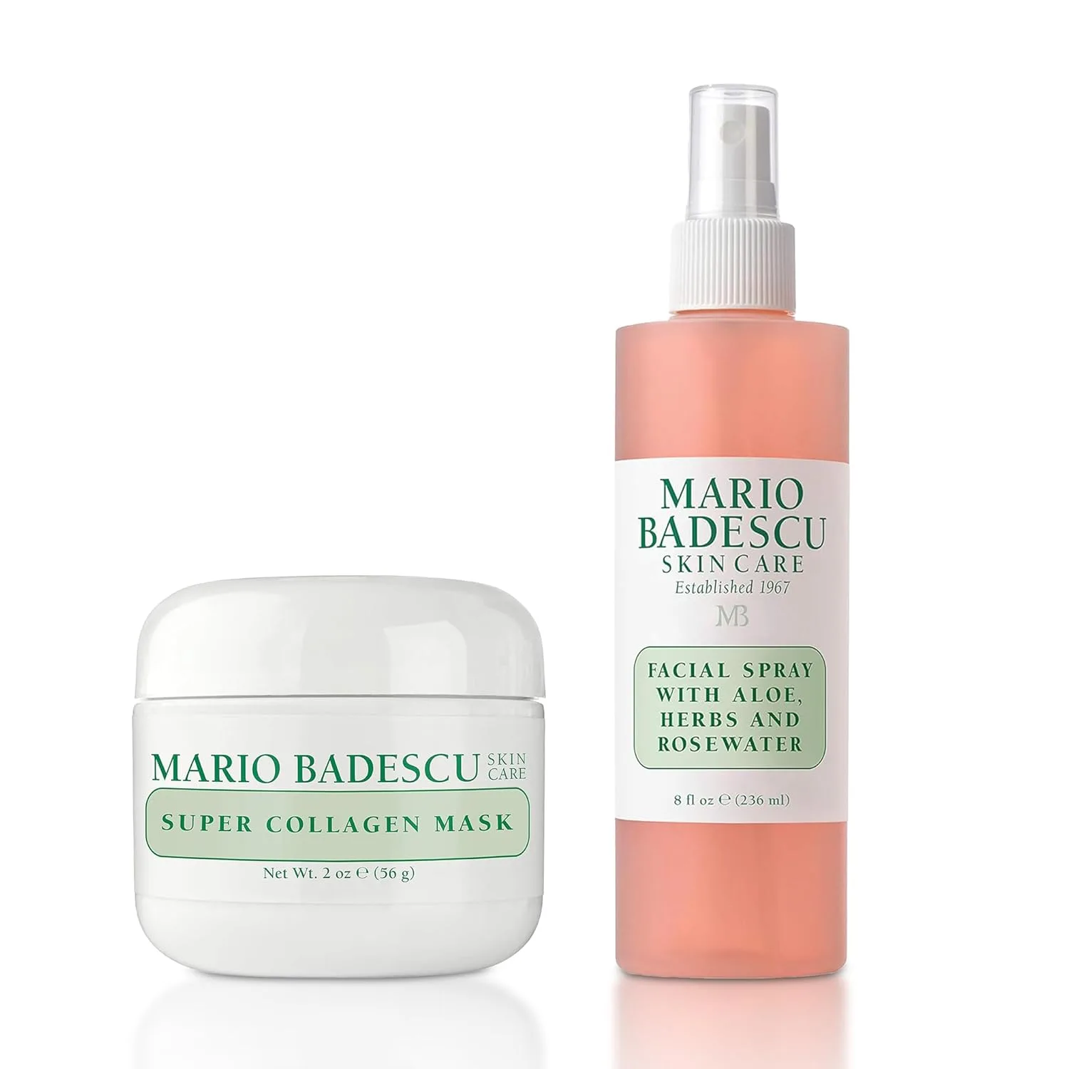 Спрей для лица Mario Badescu с алоэ вера, травами и розовой водой подходит для всех типов кожи, увлажняет, омолаживает и очищает кожу. 283.50 г
