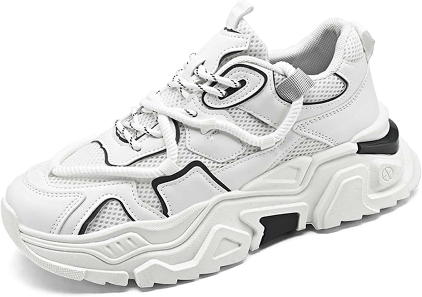 

Модные мужские кроссовки, удобные износостойкие скейтбордические туфли для всех сезонов, кроссовки для тенниса, работы и прогулок Hhhchpm, белый