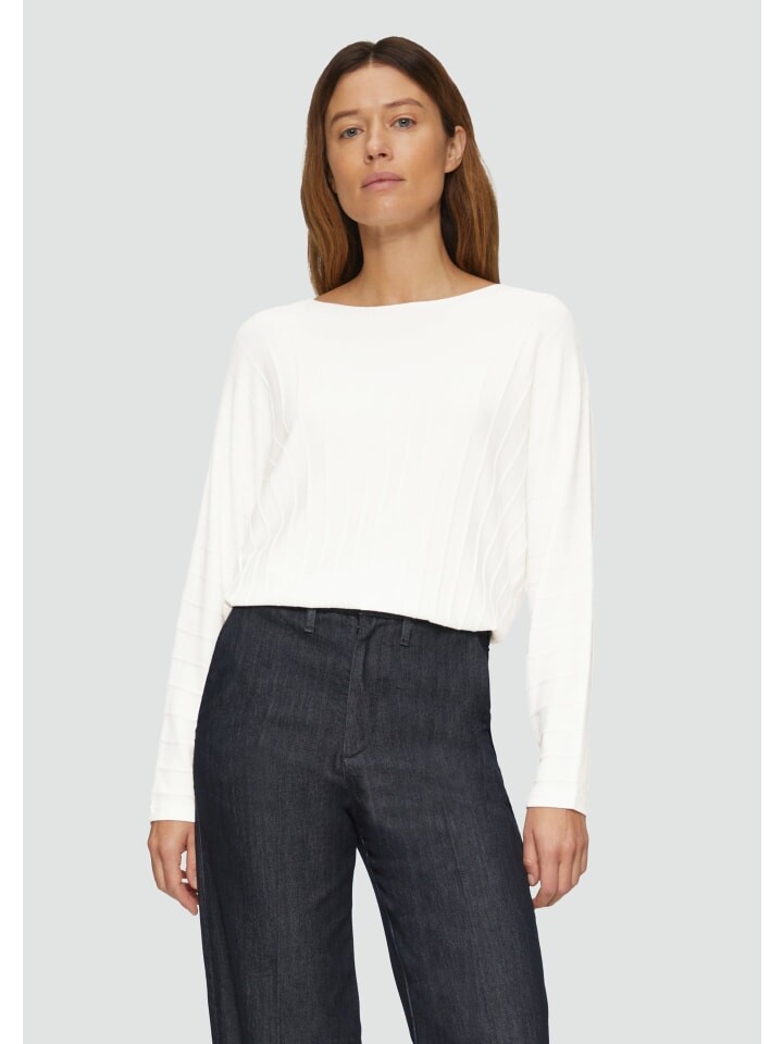 

Пуловер s.Oliver BLACK LABEL Strickpullover langarm, кремовый