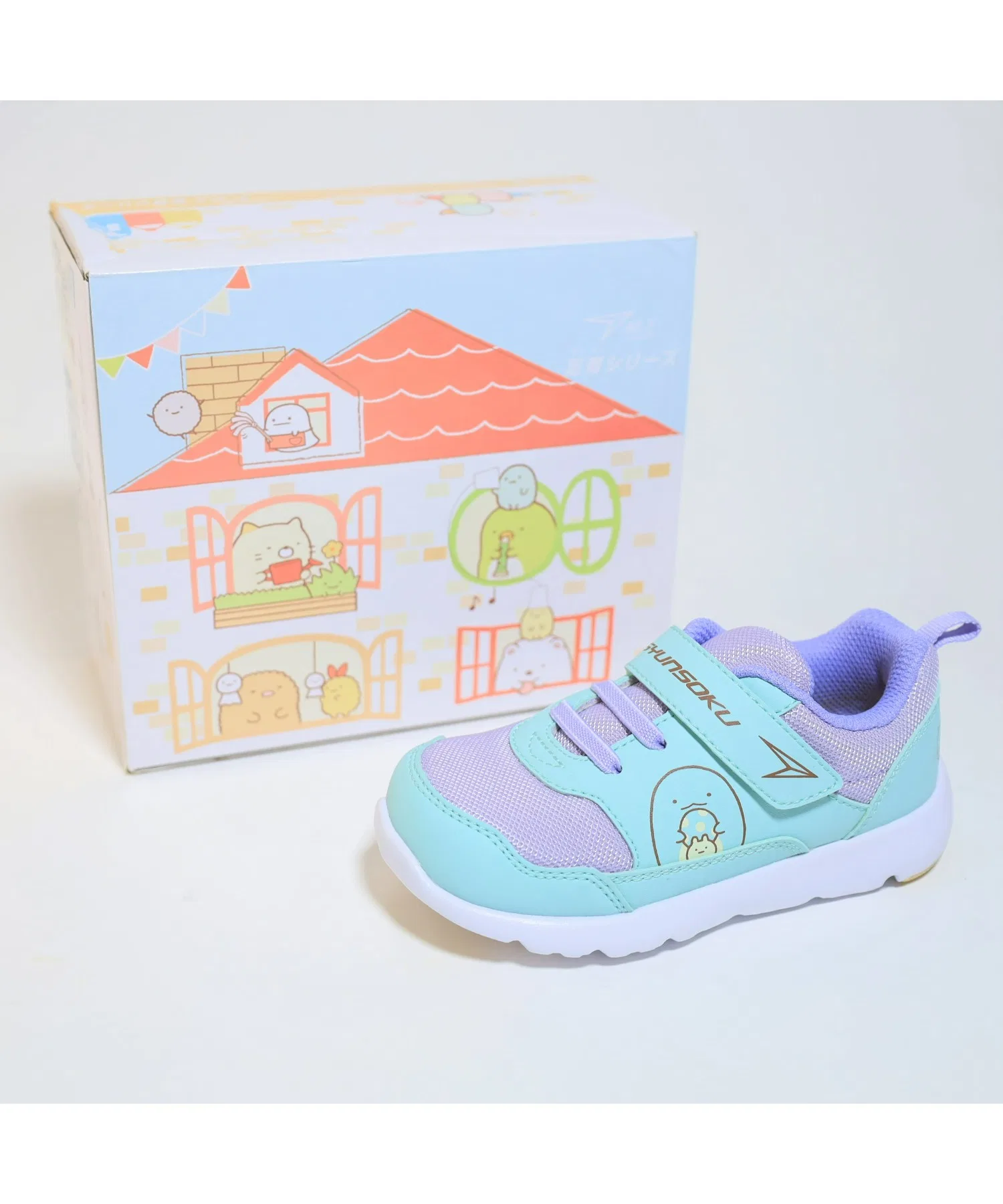 Детские кроссовки 瞬足 Sumikko Gurashi C-256 синие