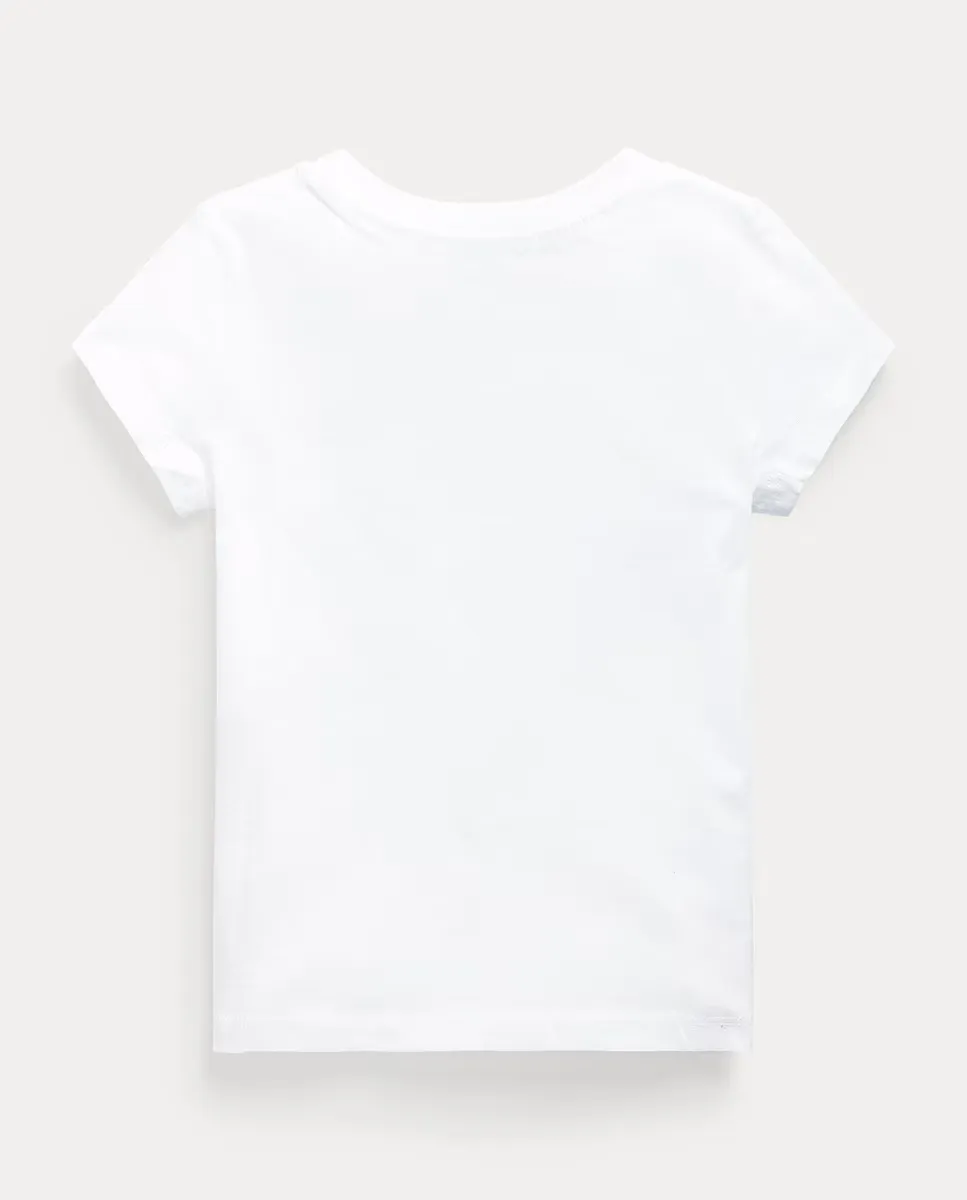 Джерси джерси для девочек джерси футболка с лошадью Polo Ralph Lauren, белый — фото 2