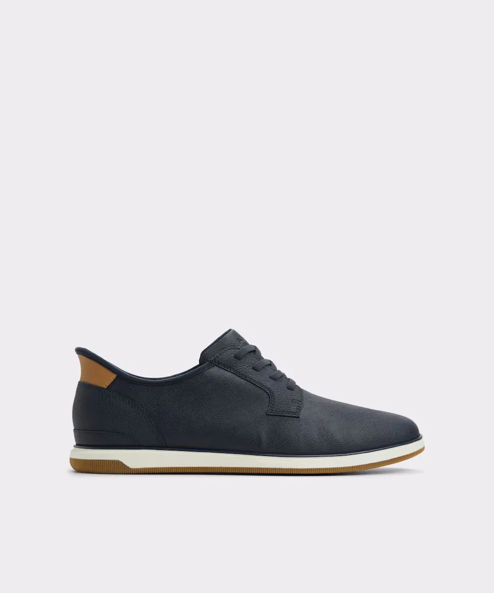 

Мужские туфли с круглым носком и шнуровкой Aldo, темно-синий