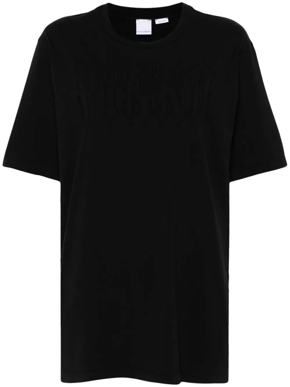 

Футболка с вышитым логотипом PINKO, черный