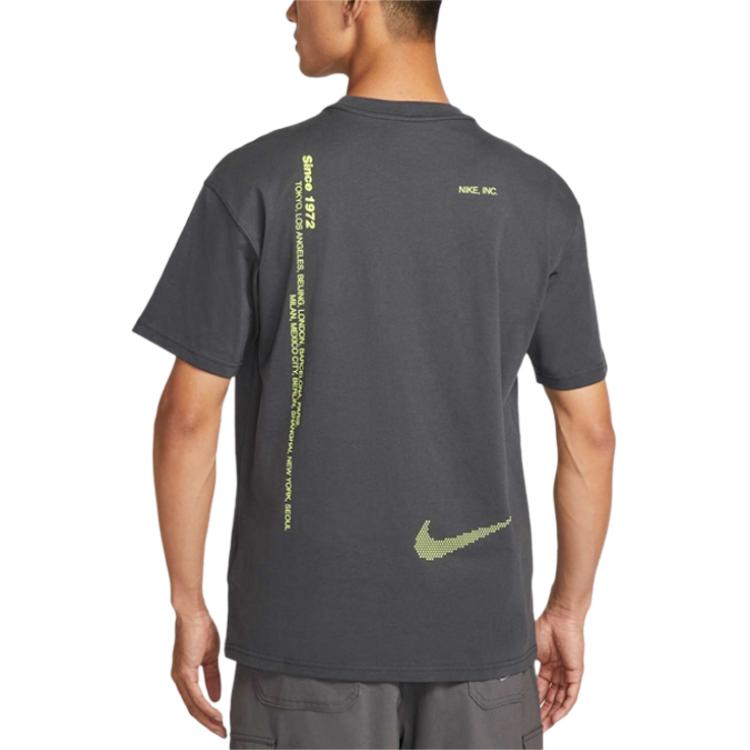 Футболка мужская темно-серая Nike, темно-серый — фото 3