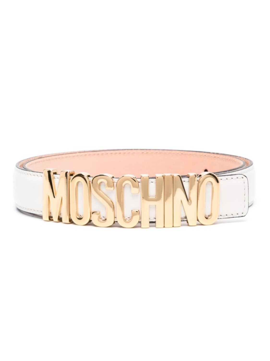 

Moschino ремень с логотипом, нейтральный цвет