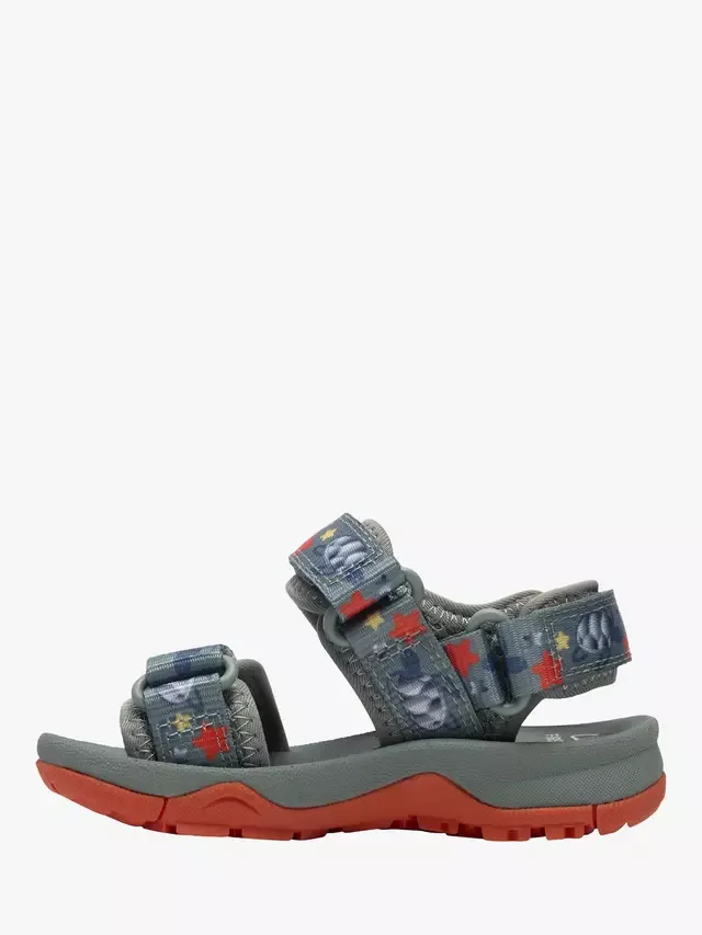 Детские сандалии Baby Wharf Tide T First, зеленые/разноцветные Clarks — фото 2