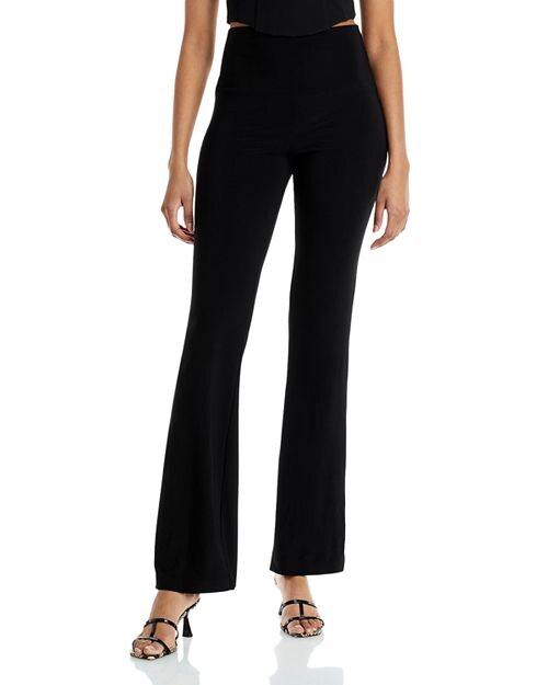 

Трикотажные брюки Bootcut Norma Kamali, цвет Black