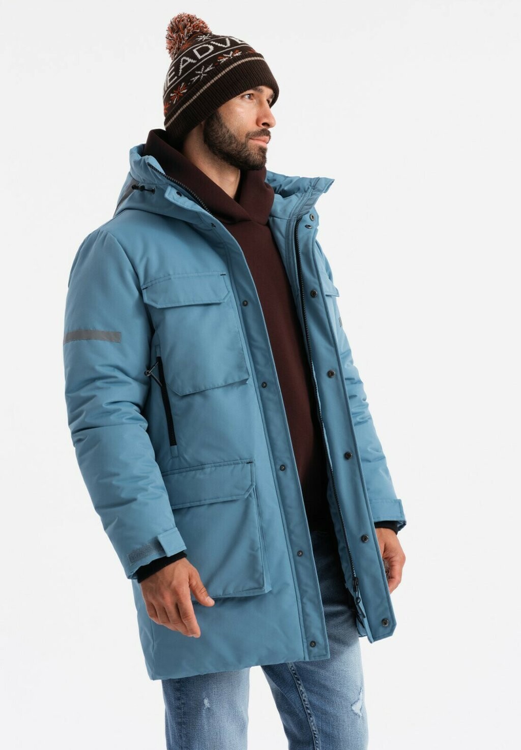 

Зимнее пальто Ombre, синий