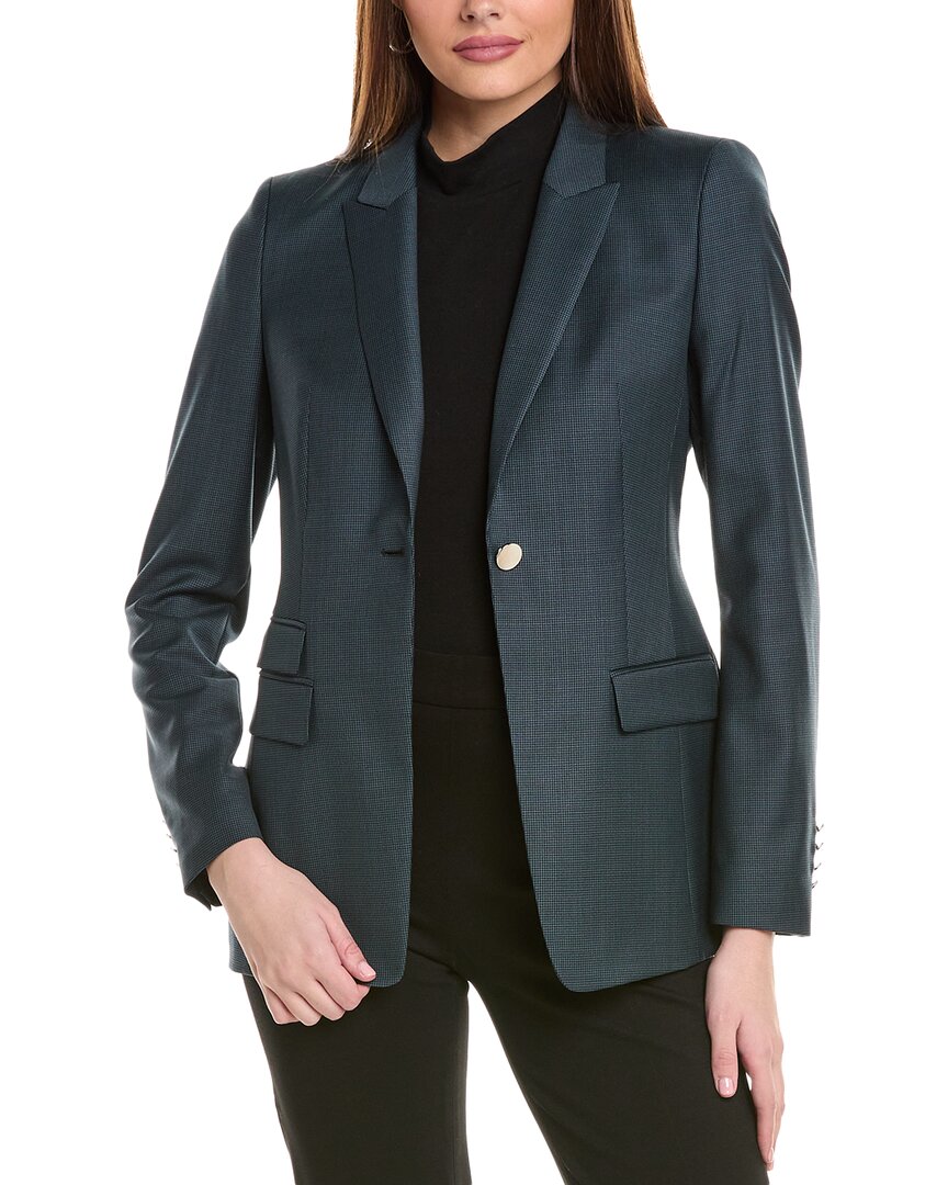 

Шерстяной блейзер Hugo Boss Juicylara, зеленый