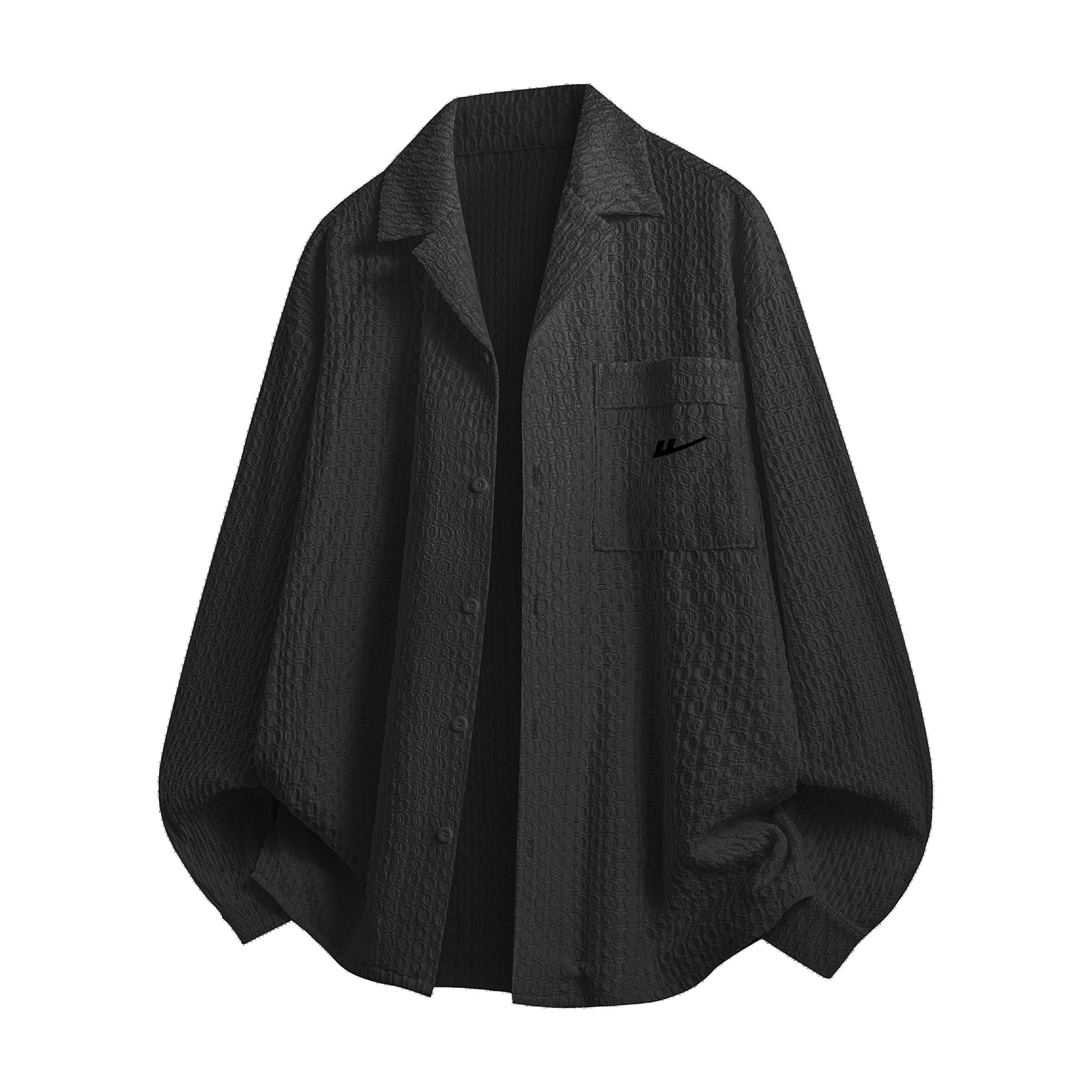 

Рубашка женская Lapel Moderate WARRIOR, черный[free diy brand merch]