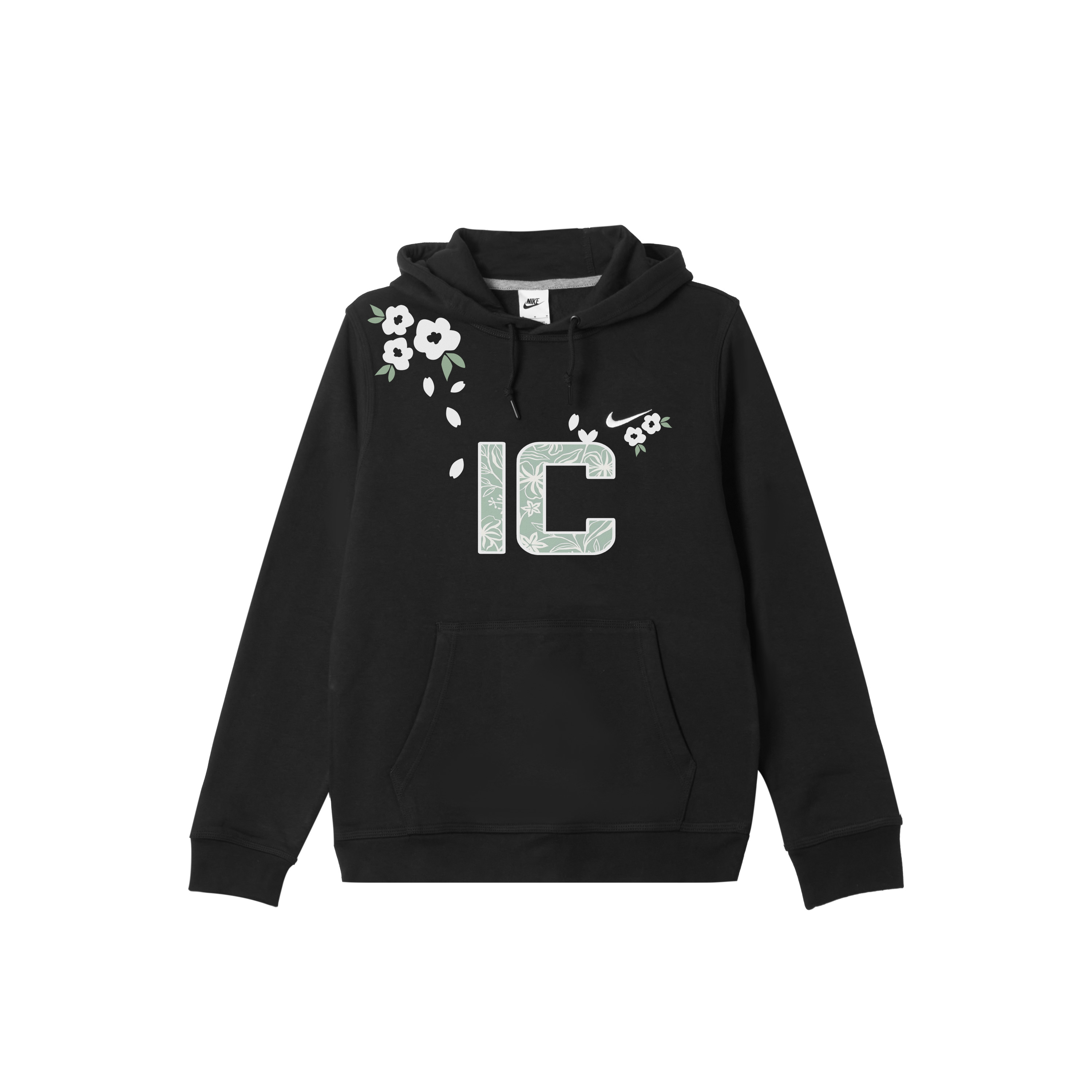 

Nike Мужская толстовка с капюшоном, черная, средней толщины