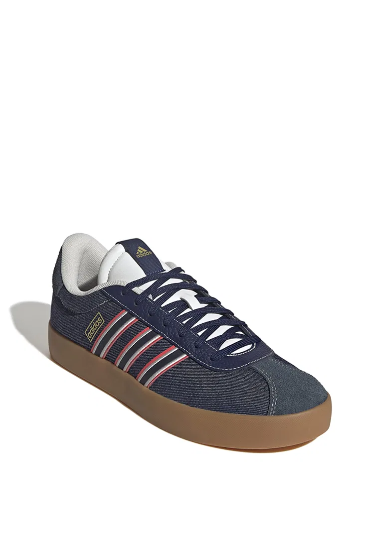 Кроссовки мужские, VL Court 3.0 Adidas, белый/темно-синий — фото 2