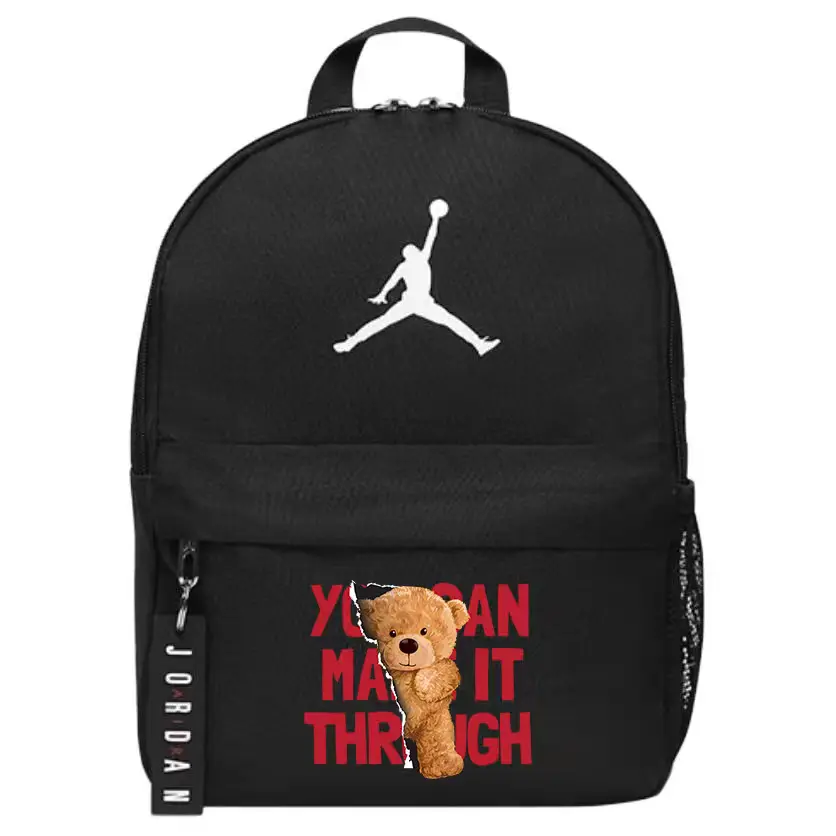

Jordan Полиэстеровый рюкзак обычный унисекс черный, Panda 1