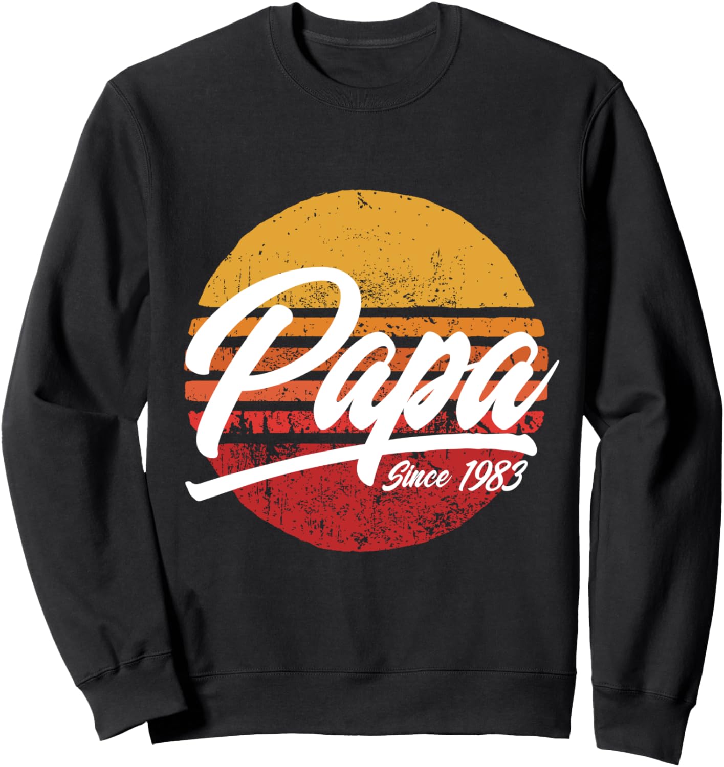 

Папа с 1983 года, 38-летие, ретро-толстовка «38 лет папы» Papa Partner In Crime Since 1983, черный