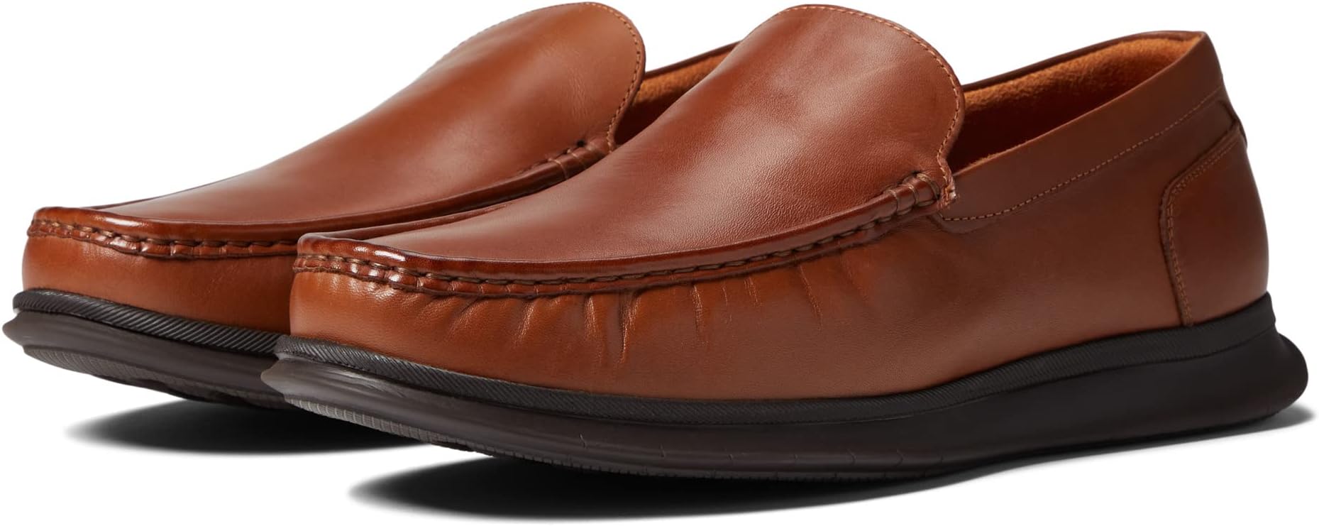 

Лоферы Florsheim Montigo Moc Toe Venetian Loafer, цвет Cognac Smooth/Brown Sole