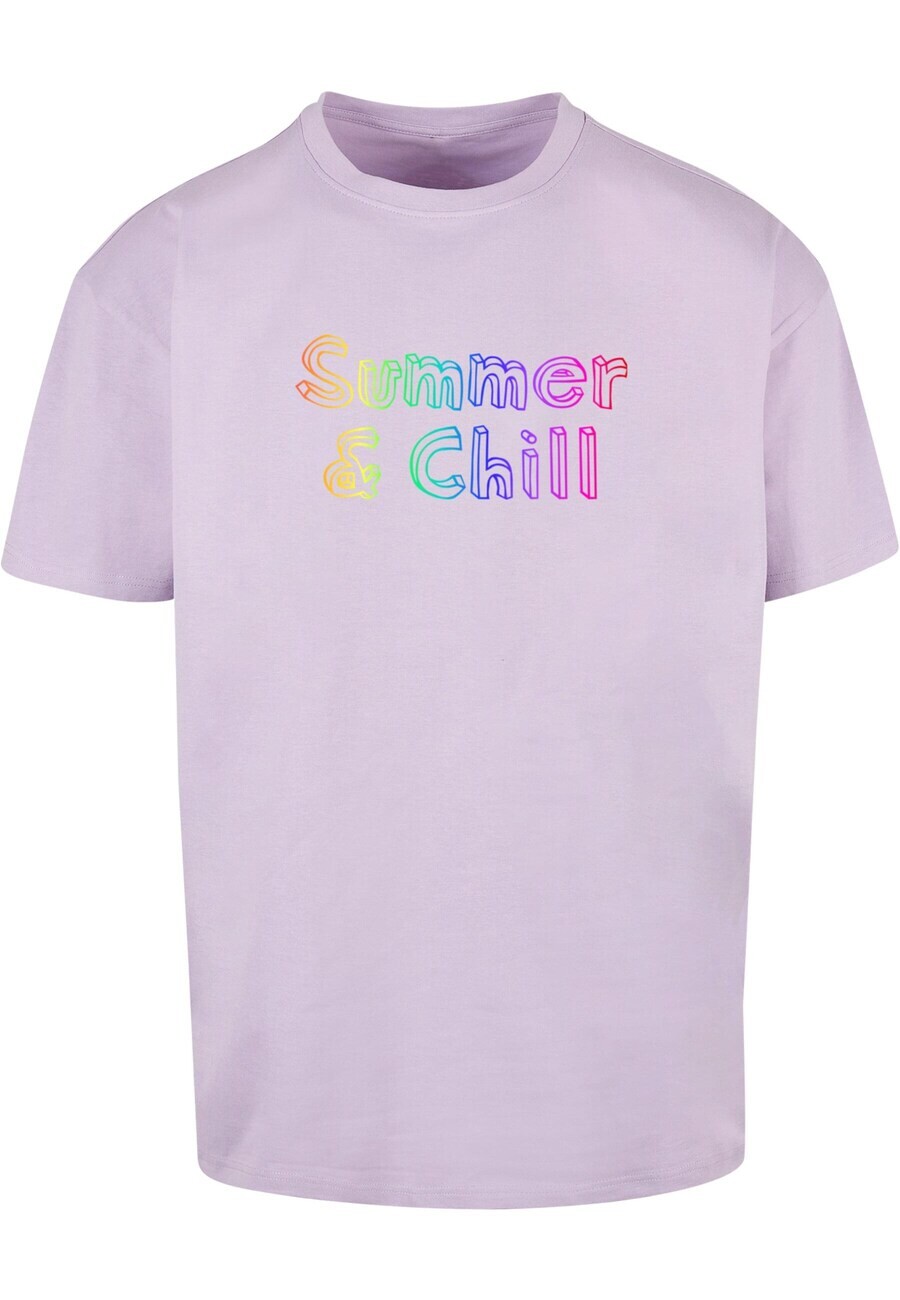 

Футболка Merchcode SUMMER AND CHILL RAINBOW, фиолетовый