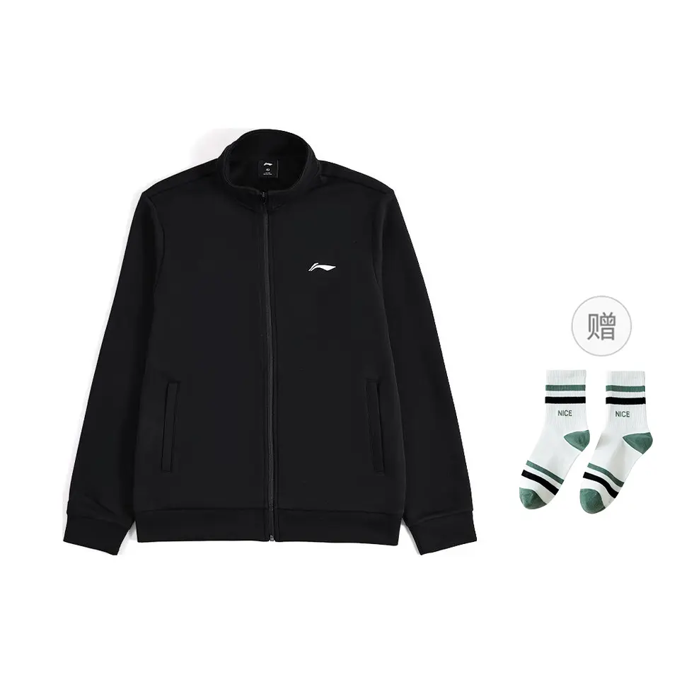 

Куртка Li-Ning мужская с воротником стойкой, черный preppy socks